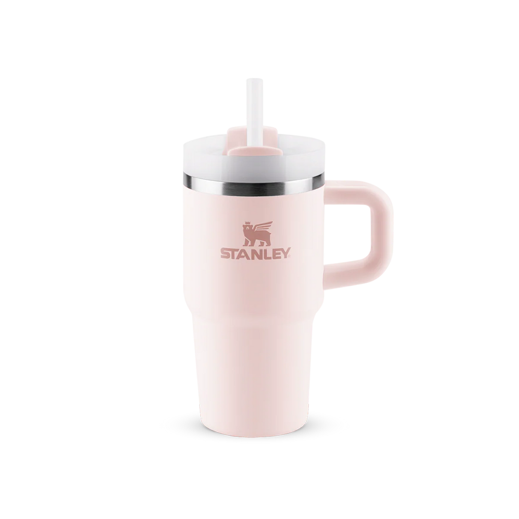 COPO QUENCHER COM ALÇA ROSE QUARTZ STANLEY | 591ML