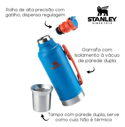 Garrafa Térmica Mate System Azure | 1.2L