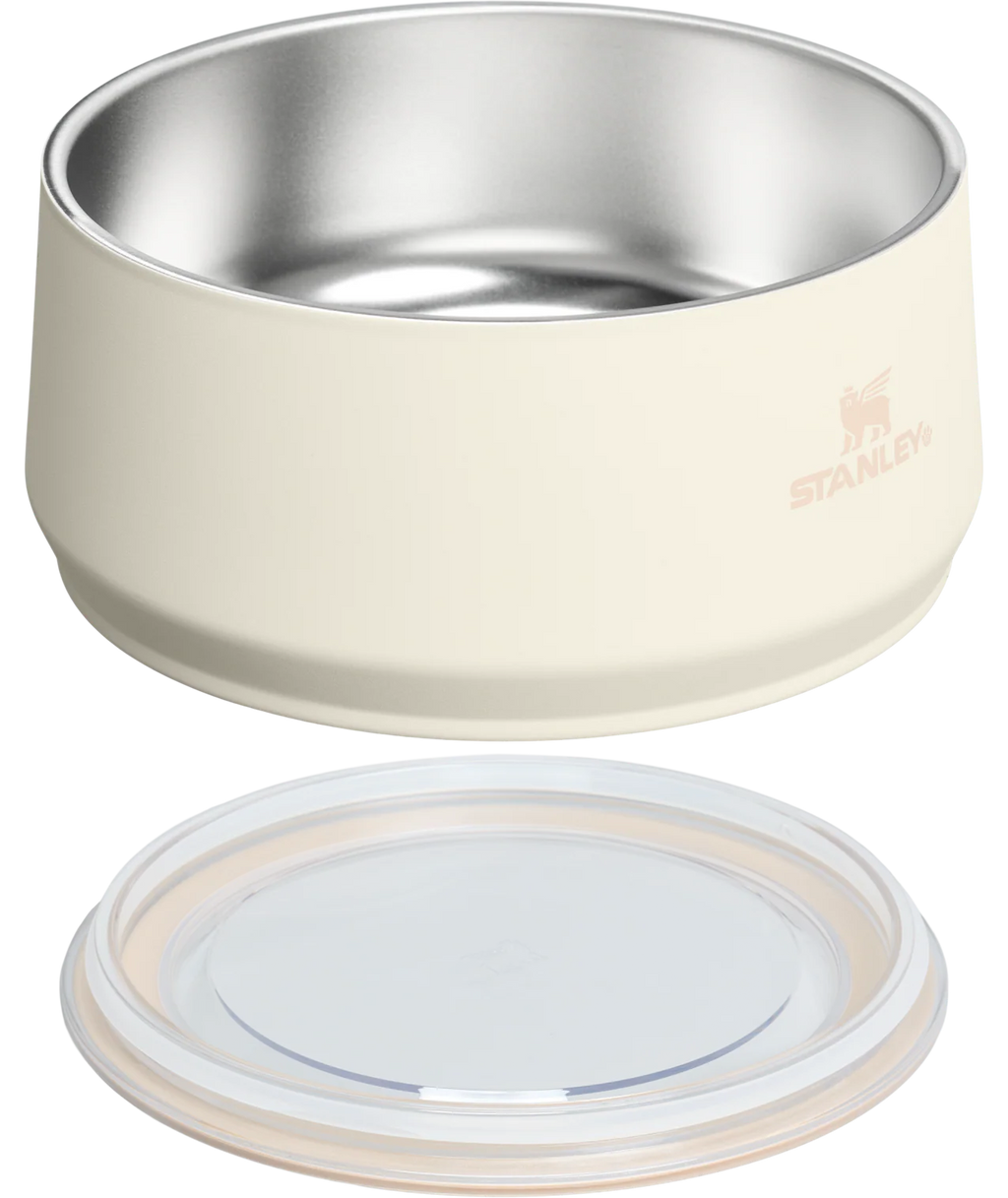Bebedouro e Comedouro Pet Bowl Cream | 1.4L